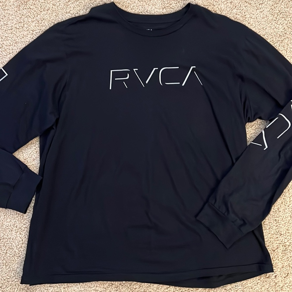RVCA Black 2XL Long-Sleeve T-Shirt